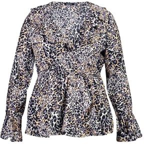 Plus Leopard Plunge Top size 20